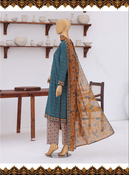 HZ | Premium Daily 3 Pc Embroidered Lawn Collection