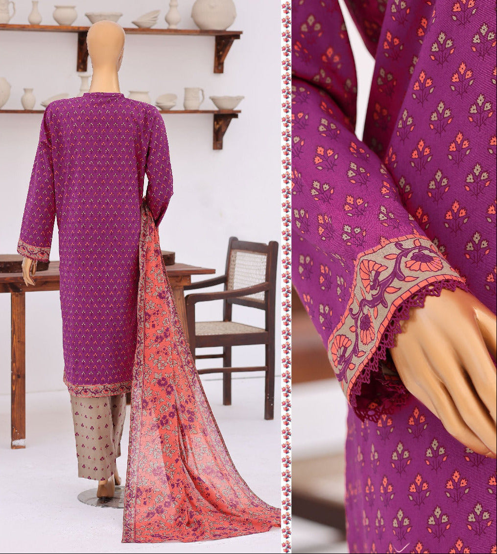 HZ | Premium Daily 3 Pc Embroidered Lawn Collection