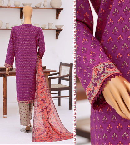 HZ | Premium Daily 3 Pc Embroidered Lawn Collection