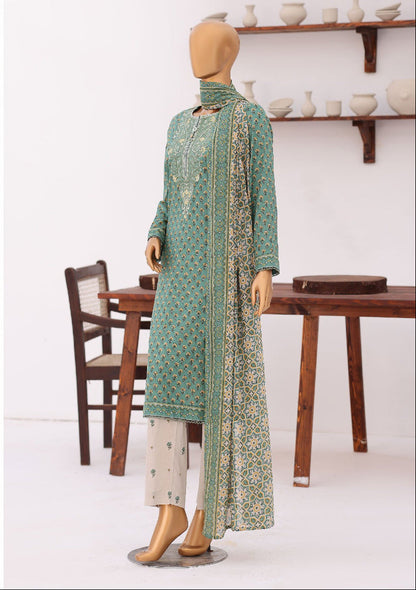HZ | Premium Daily 3 Pc Embroidered Lawn Collection