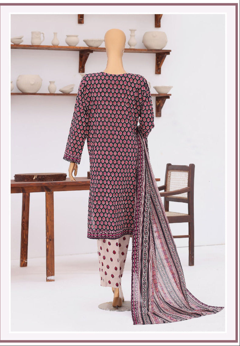 HZ | Premium Daily 3 Pc Embroidered Lawn Collection