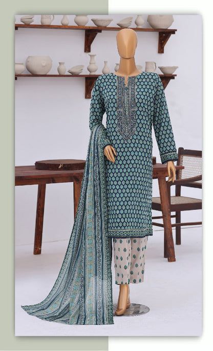 HZ | Premium Daily 3 Pc Embroidered Lawn Collection