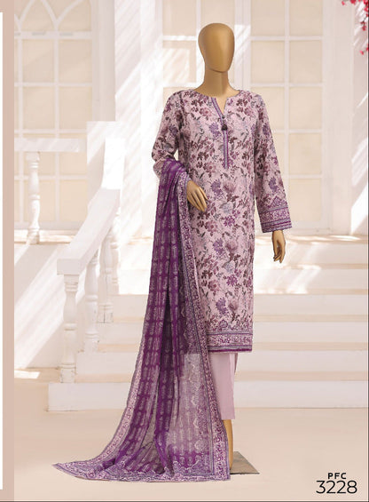 HZ | Unstitched 3PC Floral Printed Lawn Collection