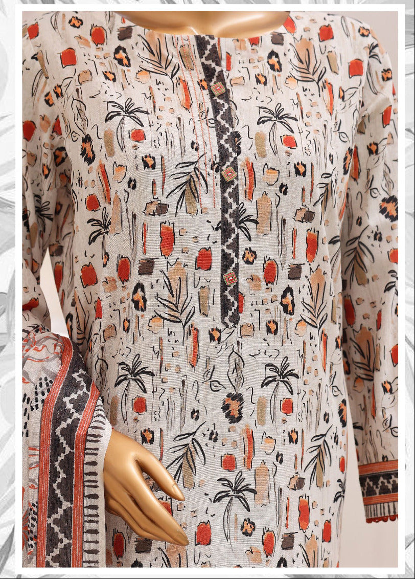 HZ | Unstitched 3PC Floral Printed Lawn Collection