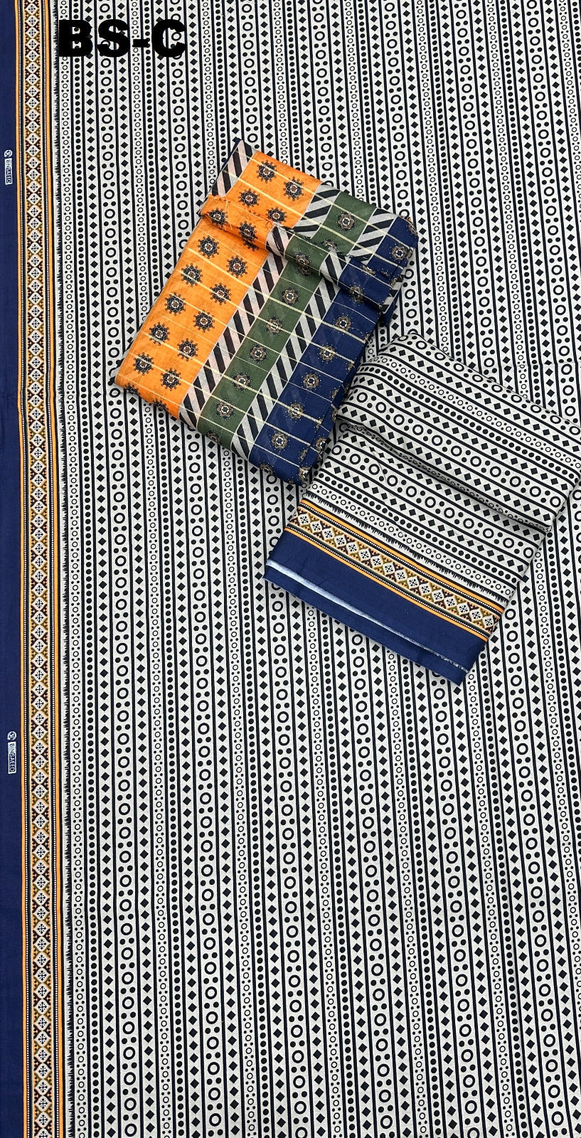 BIN SAEED Unstitched 3 Piece Printed Cotton Collection