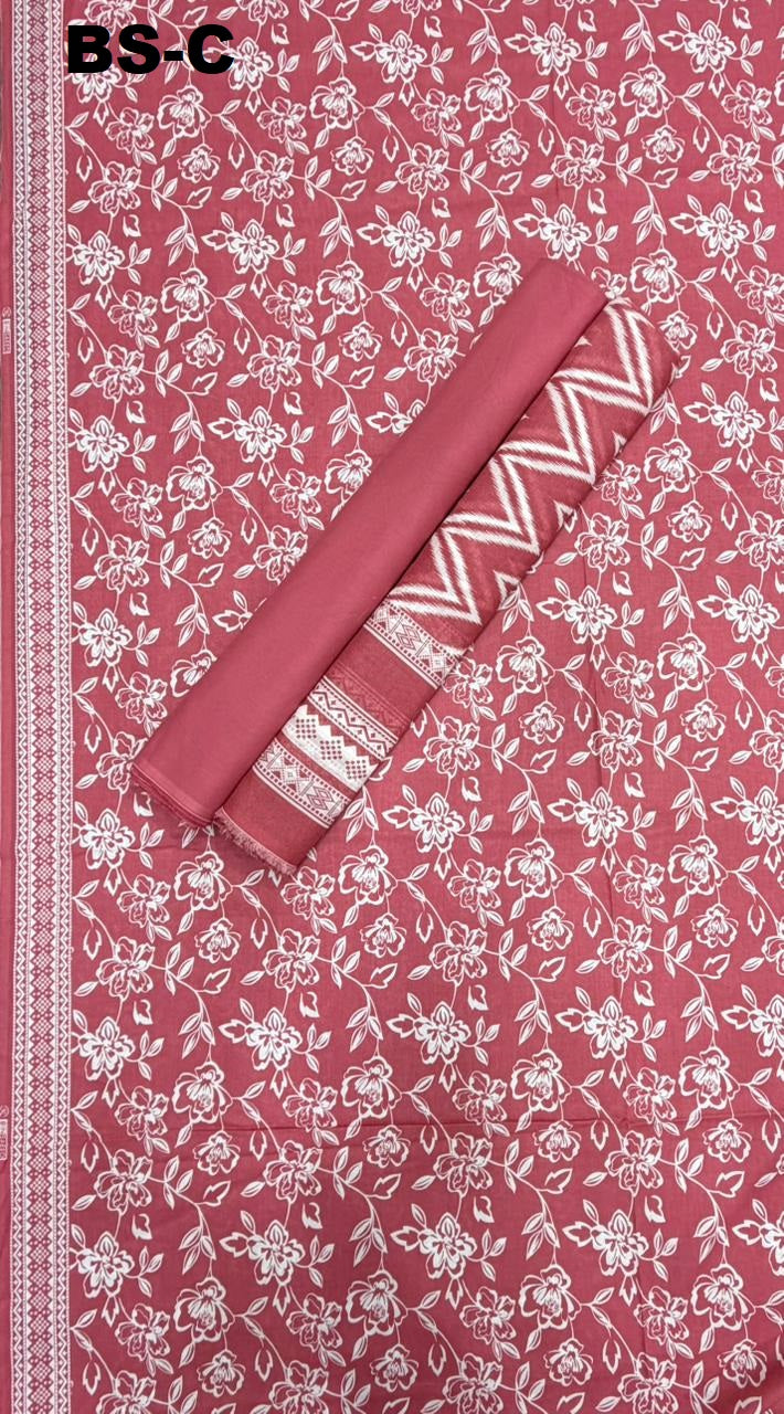 BIN SAEED Unstitched 3 Piece Printed Cotton Collection