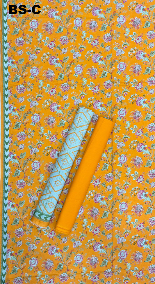 BIN SAEED Unstitched 3 Piece Printed Cotton Collection