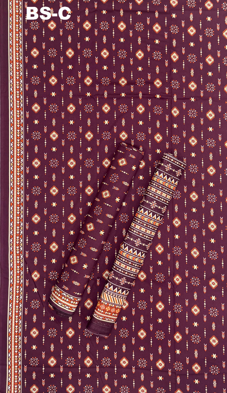 BIN SAEED Unstitched 3 Piece Printed Cotton Collection