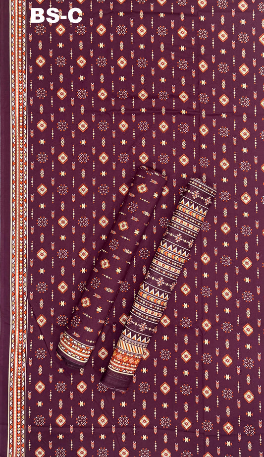 BIN SAEED Unstitched 3 Piece Printed Cotton Collection