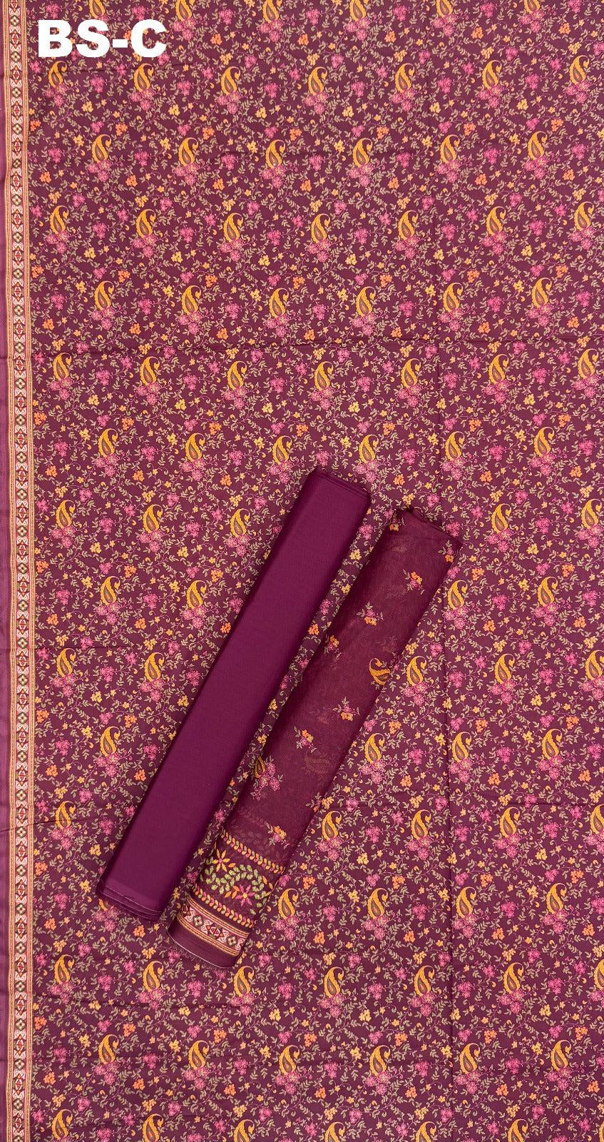 BIN SAEED Unstitched 3 Piece Printed Cotton Collection