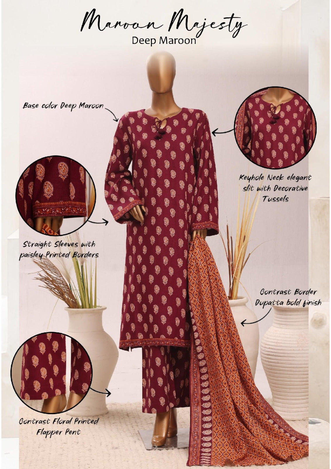 BIN SAEED | Stitch 3PC Printed Khaddar Collection – Premium Winter Collection