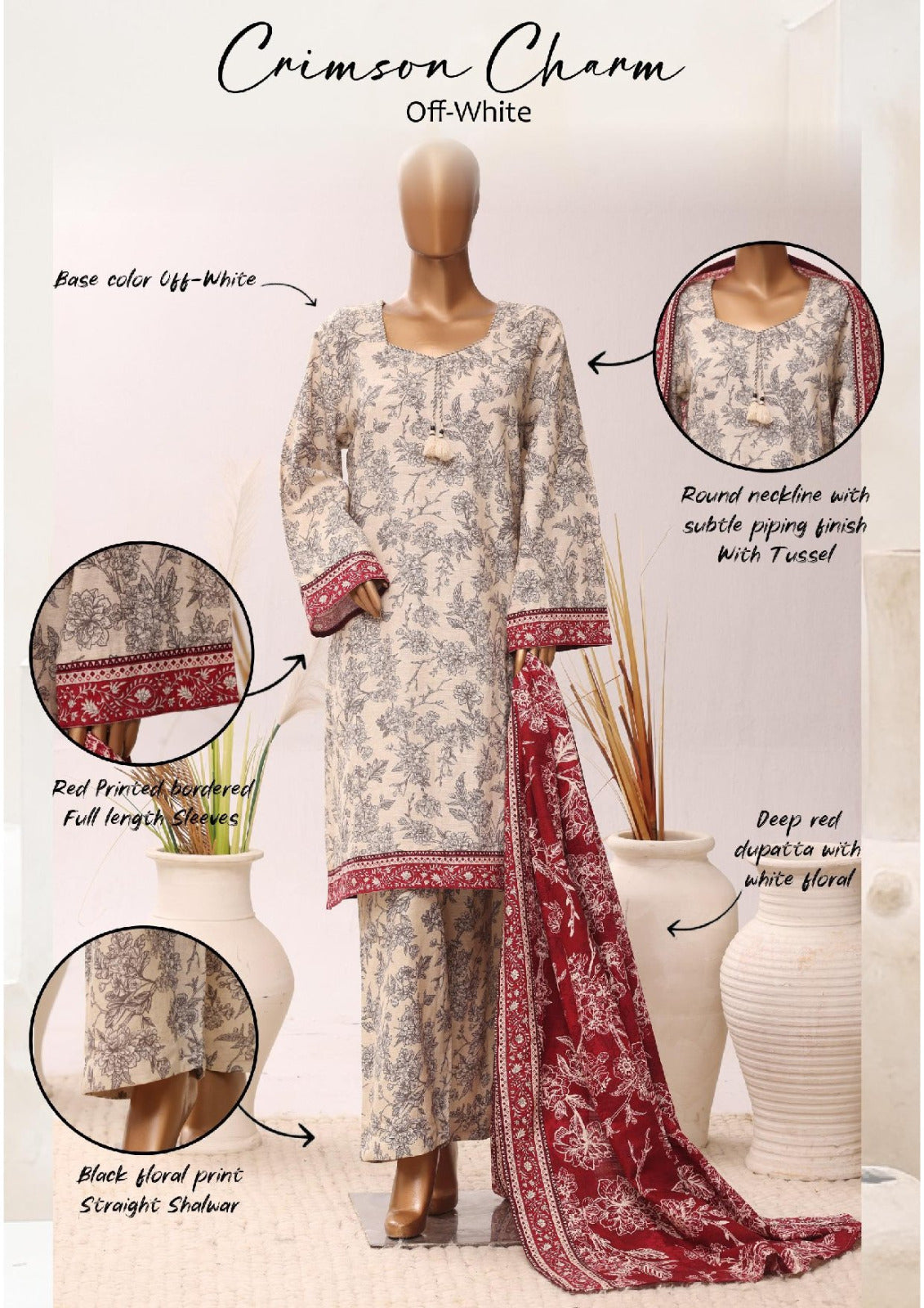 BIN SAEED | Stitch 3PC Printed Khaddar Collection – Premium Winter Collection