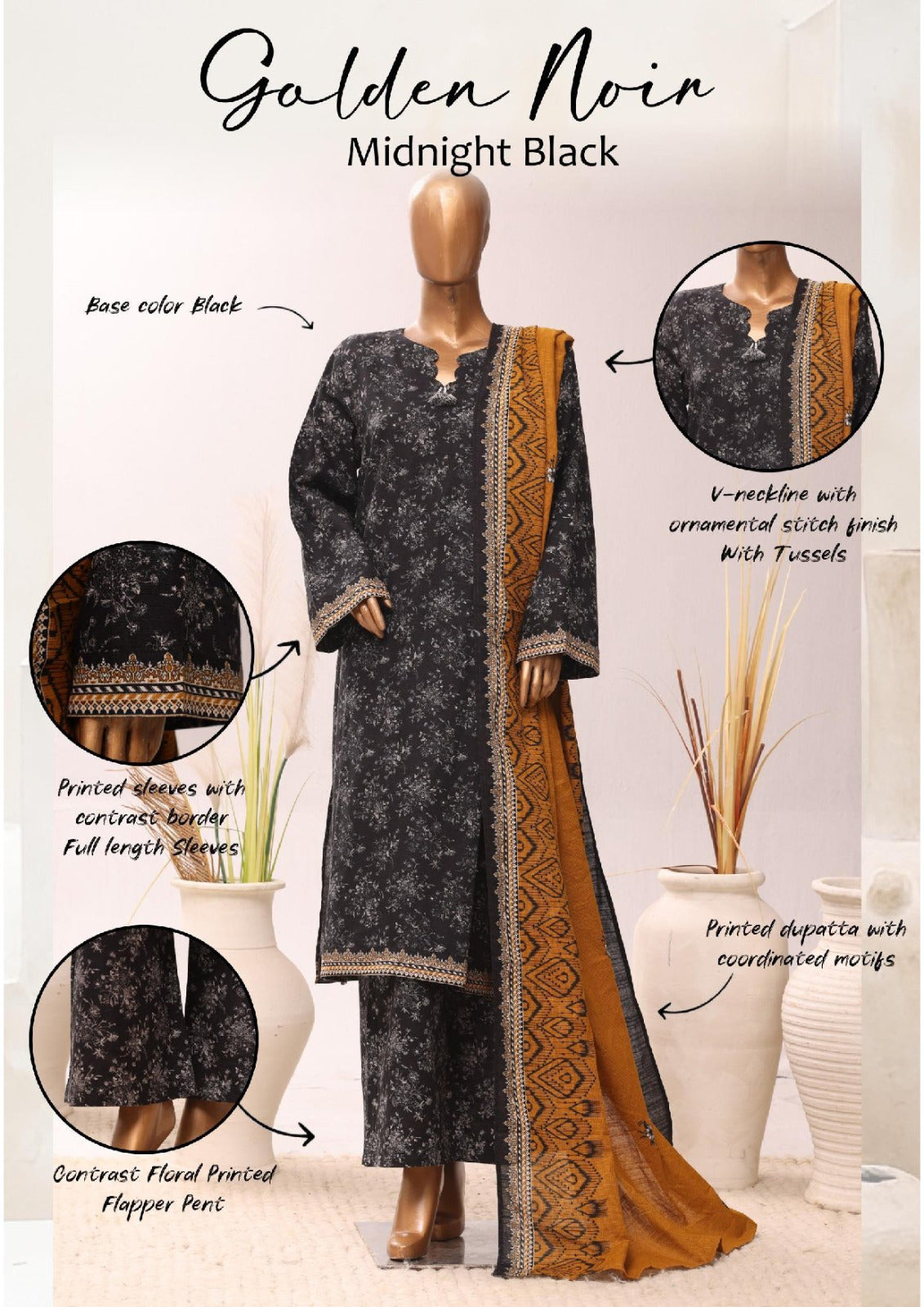 BIN SAEED | Stitch 3PC Printed Khaddar Collection – Premium Winter Collection