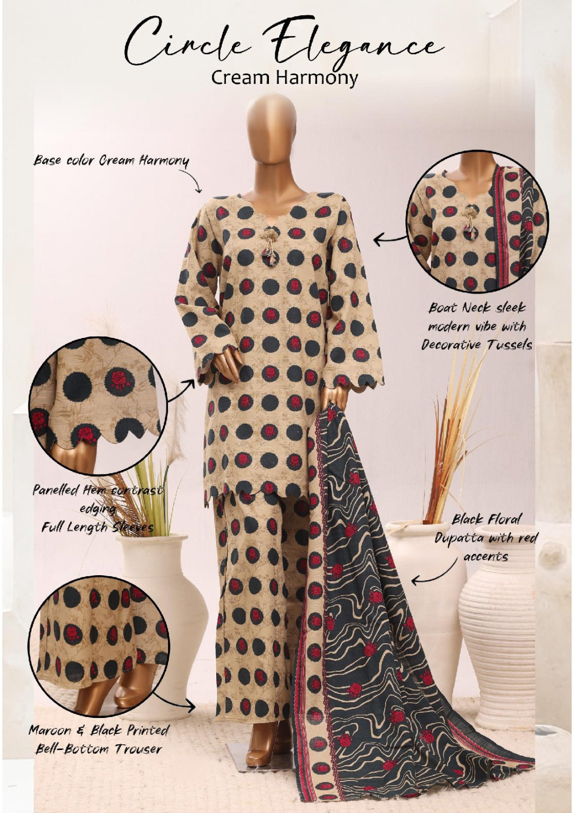 BIN SAEED | Stitch 3PC Printed Khaddar Collection – Premium Winter Collection