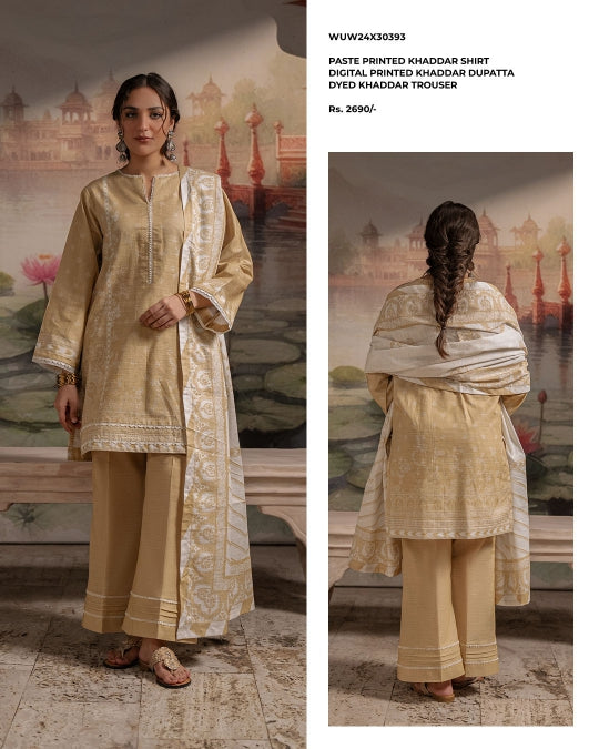 Zellbury | Unstitched 3 Piece Khaddar Suit Collection