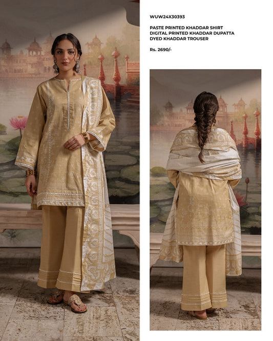 Zellbury | Unstitched 3 Piece Khaddar Suit Collection