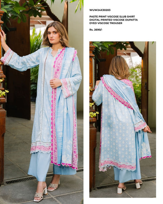 Zellbury | Unstitched 3 Piece Viscose Collection