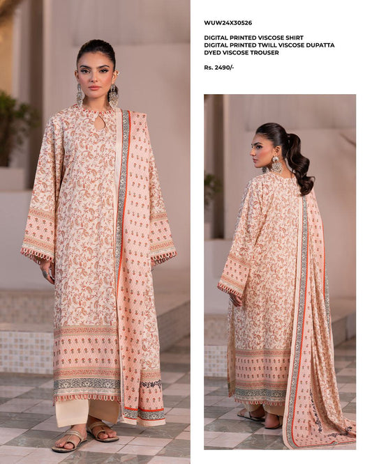 Zellbury | Unstitched 3 Piece Viscose Collection