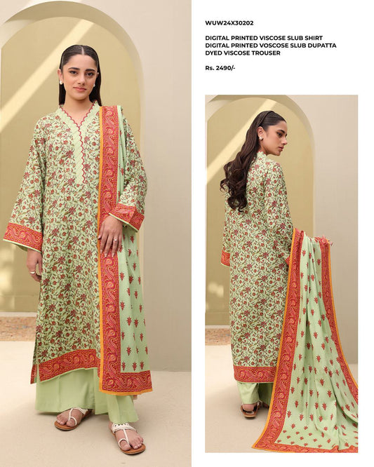 Zellbury | Unstitched 3 Piece Viscose Collection