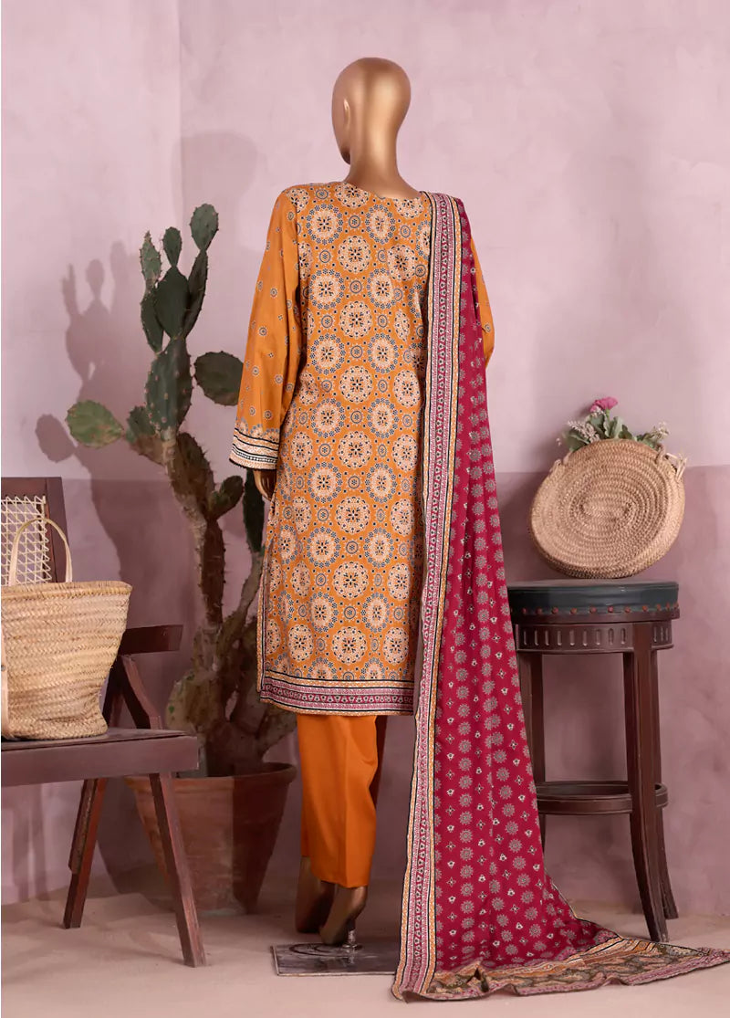 Bin Saeed | Stitched 3pc Printed Cotton Collection