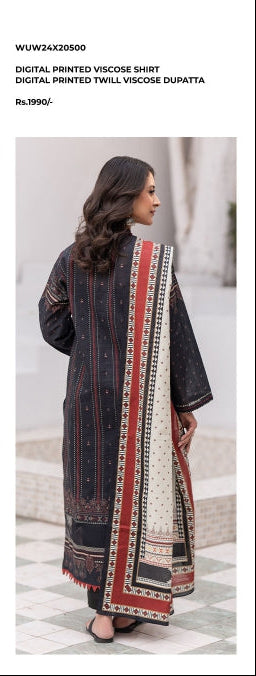 Zellbury | Unstitched 2 Pc Digital Printed Viscose Collection