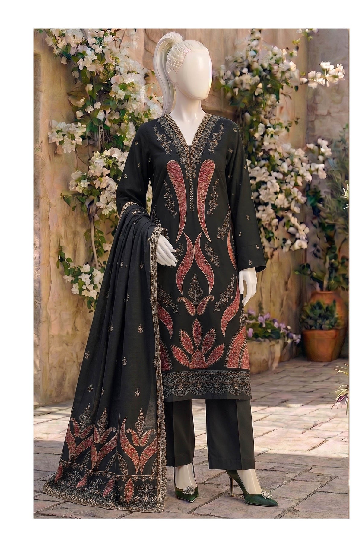 ABC Kajal black full-length outfit