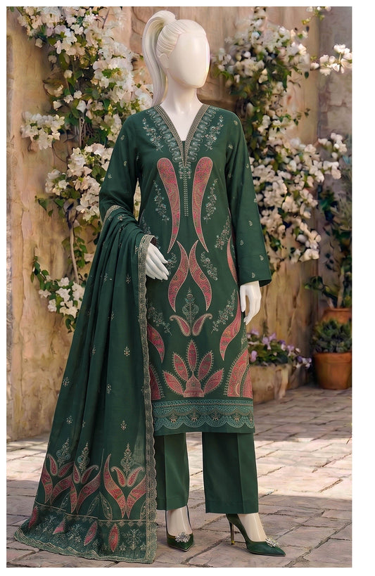 ABC Kajal forest green full-length outfit