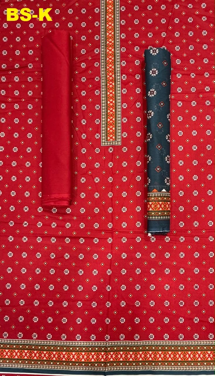 Blue Grey - BIN SAEED Unstitched 3Pc Printed Khaddar