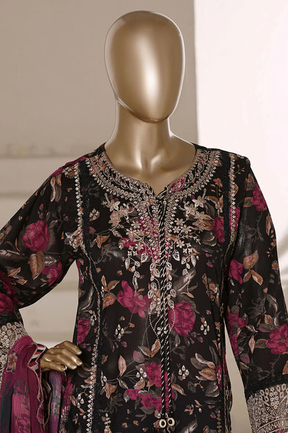 Sada Bahar | Stitch 3 PC Signature Festive Embroidered Lawn with Printed Chiffon Dupatta