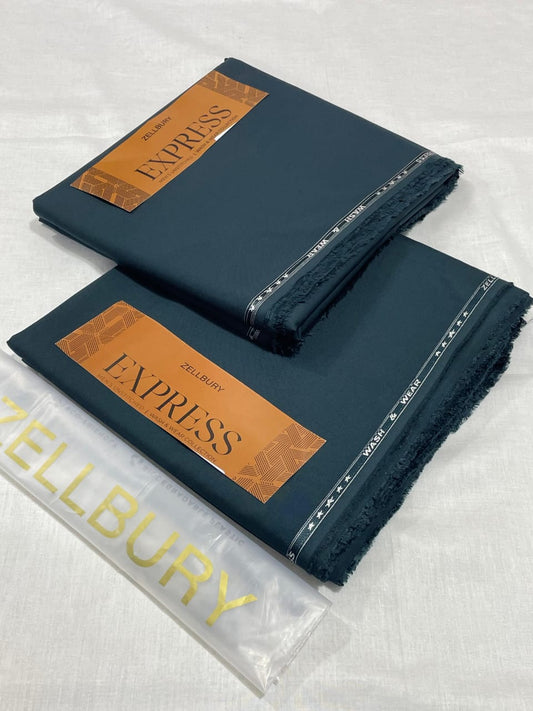 Zellbury Men’s | Unstitch Express Wash & Wear Collection – 4.25 Meter [Teal]