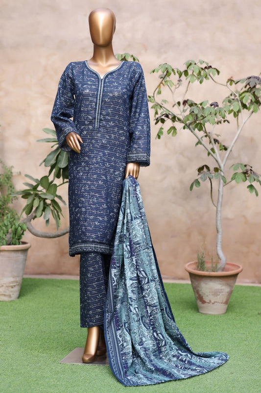 Bin Saeed | Stitched 3pc Printed Khaddar Collection