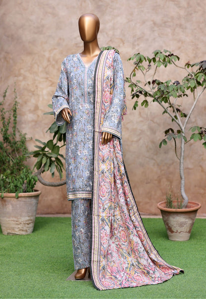 Bin Saeed | Stitched 3pc Printed Khaddar Collection