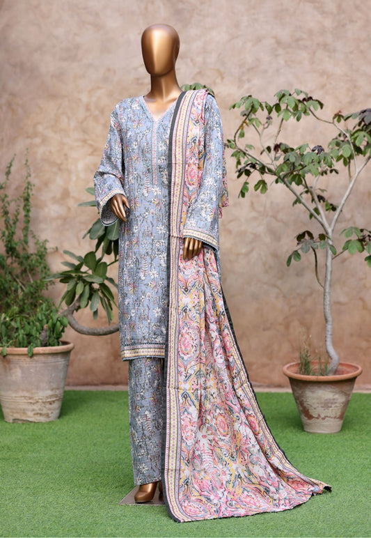 Bin Saeed | Stitched 3pc Printed Khaddar Collection