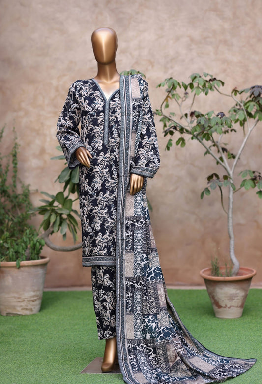 Bin Saeed | Stitched 3pc Printed Khaddar Collection