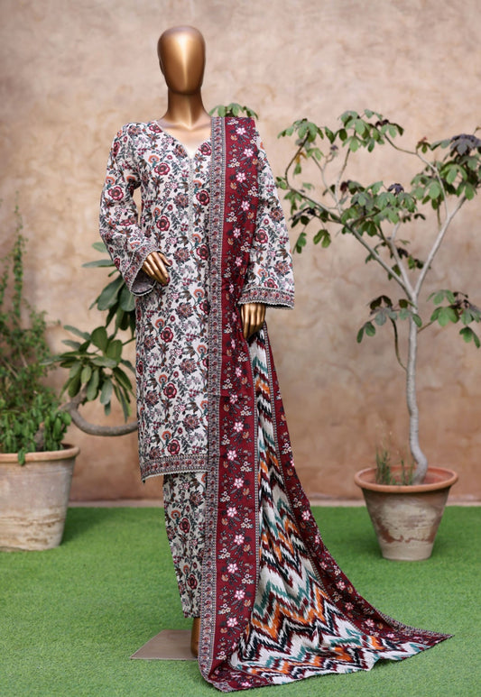 Bin Saeed | Stitched 3pc Printed Khaddar Collection