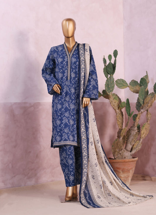 Bin Saeed | Stitched 3pc Printed Khaddar Collection