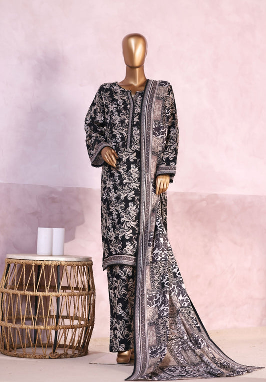 Bin Saeed | Stitched 3pc Printed Khaddar Collection