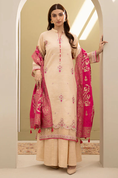 Zellbury | Unstitch 3 Pc Dyed Embroidered Khaddar Collection
