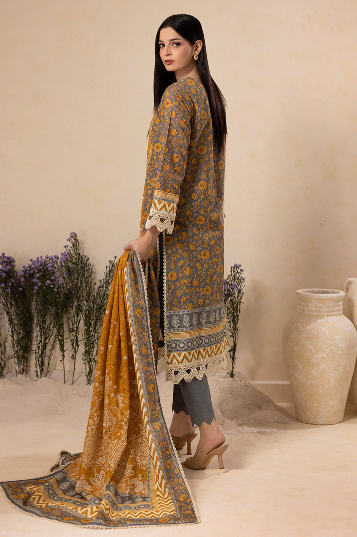 Zellbury | Unstitch 3 Pc Printed Embroidered Khaddar collection