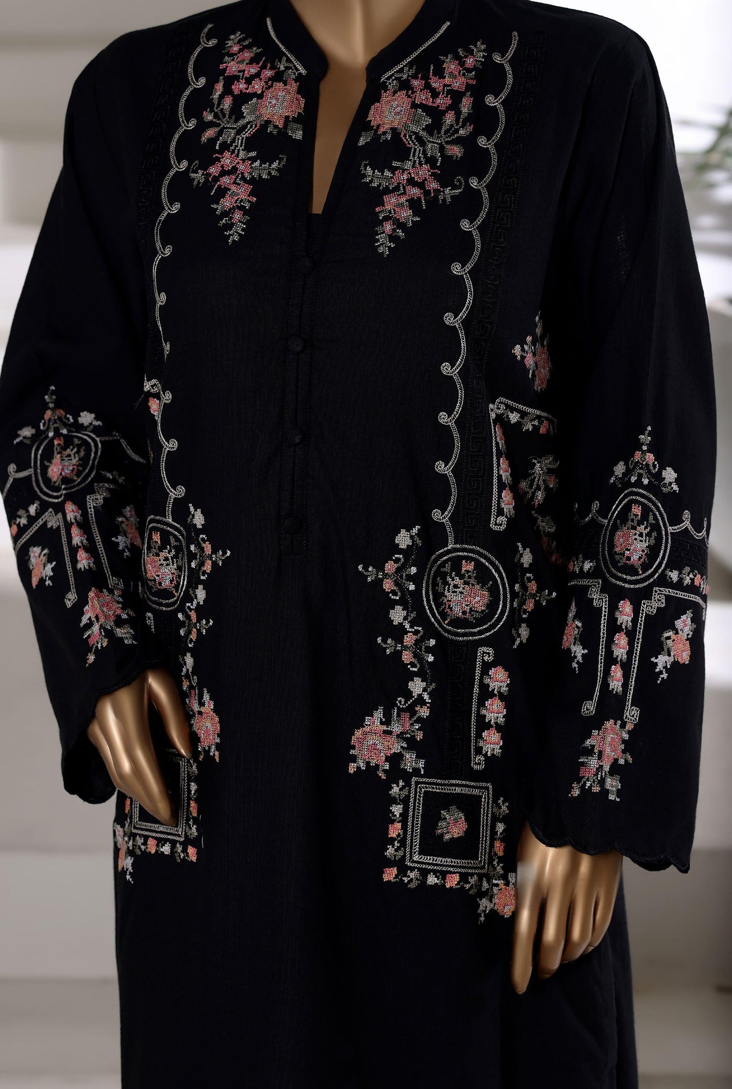 Sada Bahar | Stitched 2 Pc Embroidered Textured Cotton Winter Collection