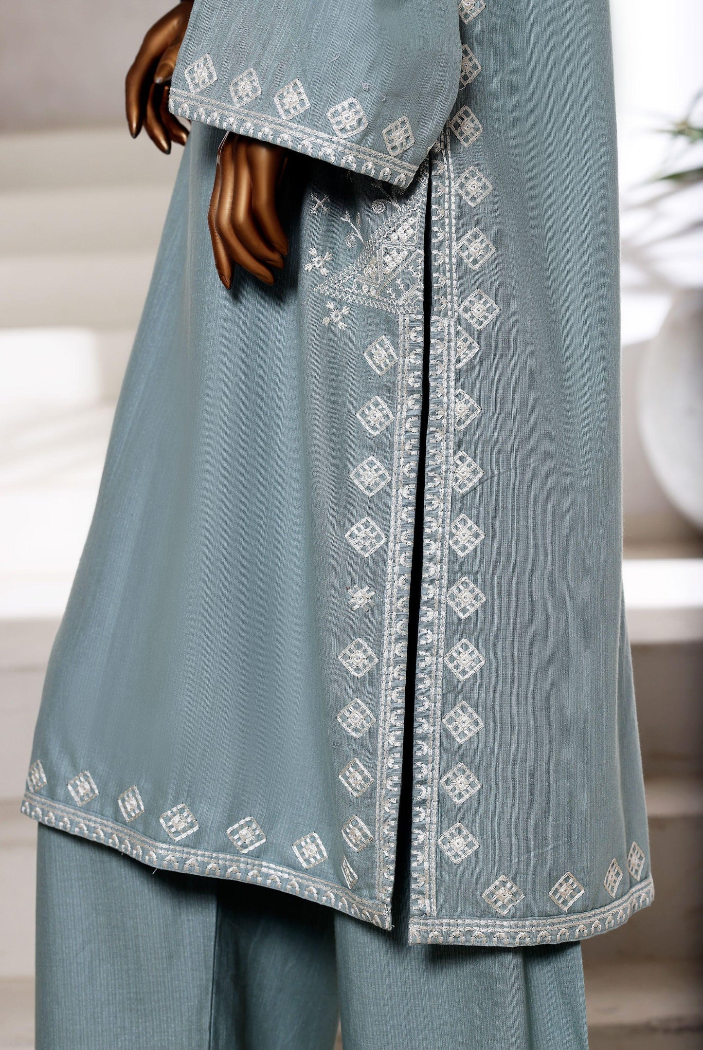 Sada Bahar | Stitched 2 Pc Embroidered Textured Cotton Winter Collection