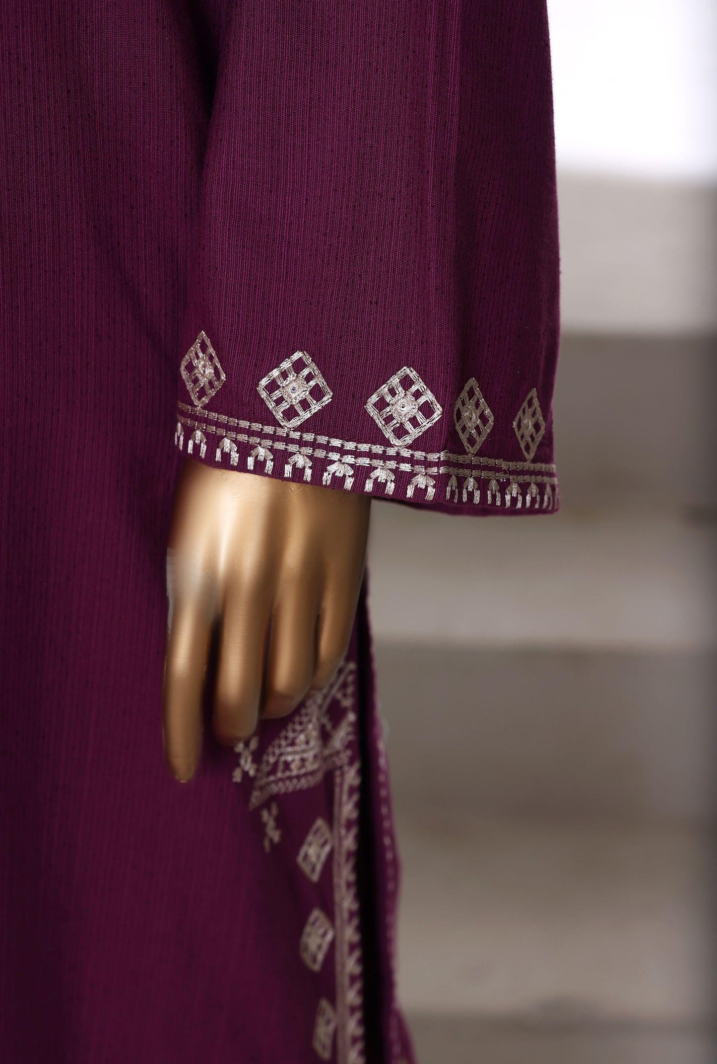 Sada Bahar | Stitched 2 Pc Embroidered Textured Cotton Winter Collection