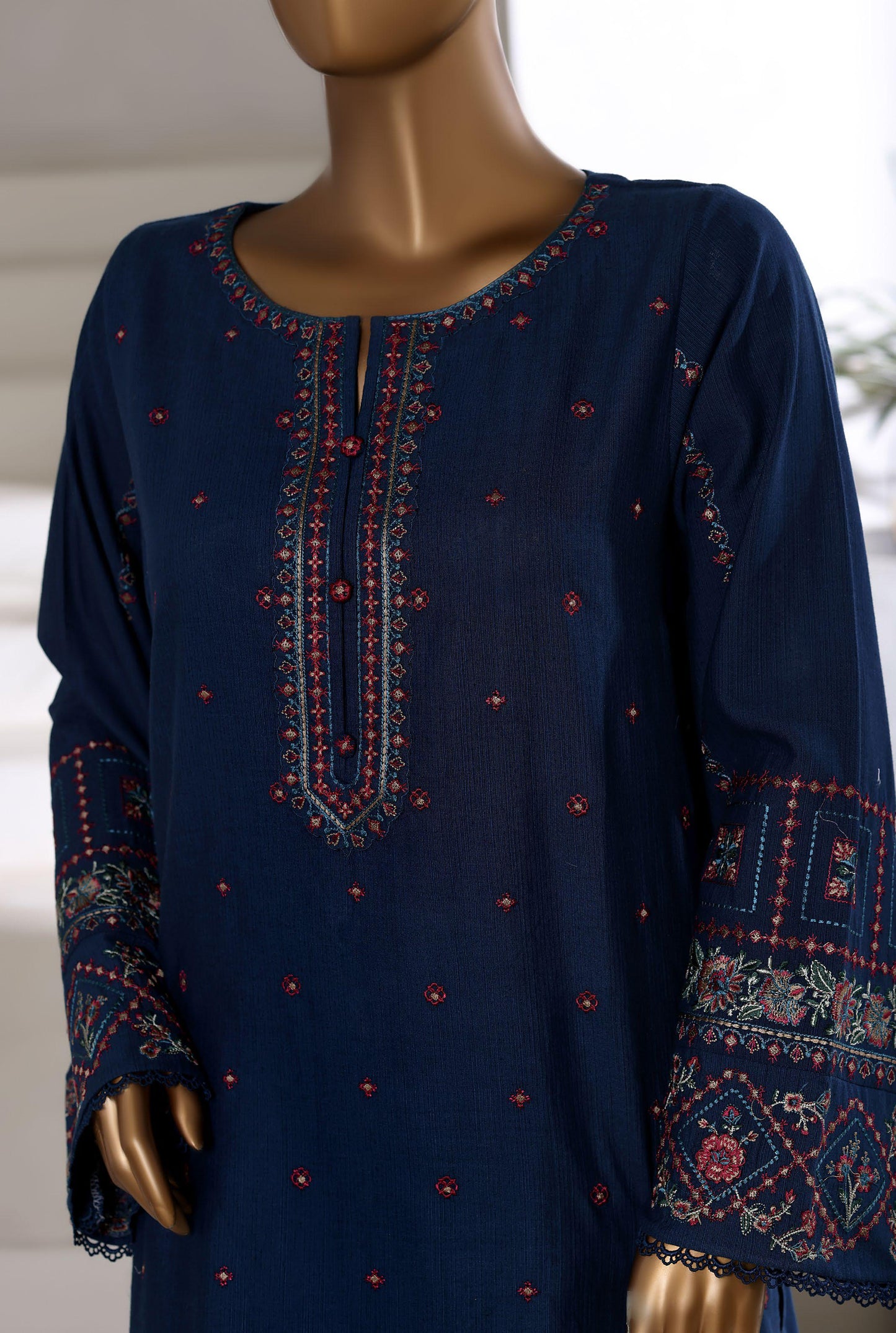 Sada Bahar | Stitched 2 Pc Embroidered Textured Cotton Winter Collection