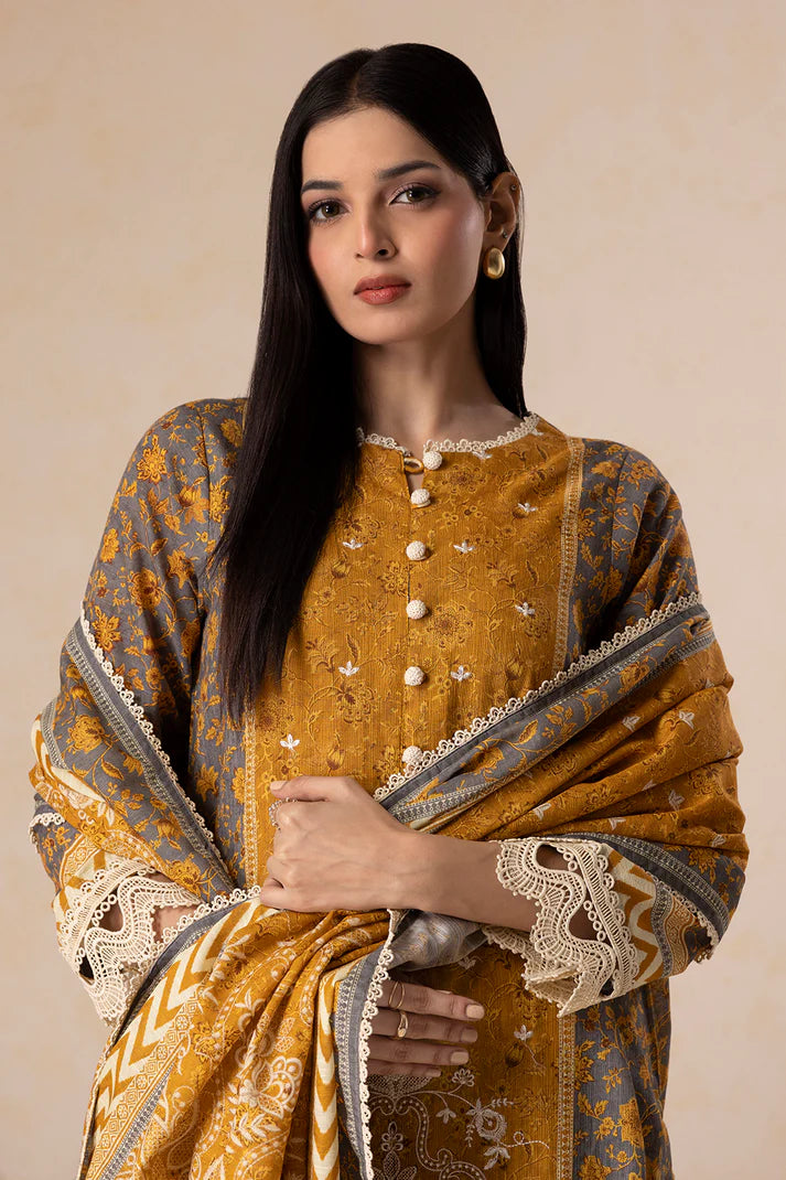 Zellbury | Unstitch 3 Pc Printed Embroidered Khaddar collection