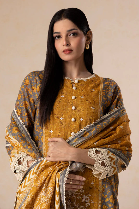 Zellbury | Unstitch 3 Pc Printed Embroidered Khaddar collection