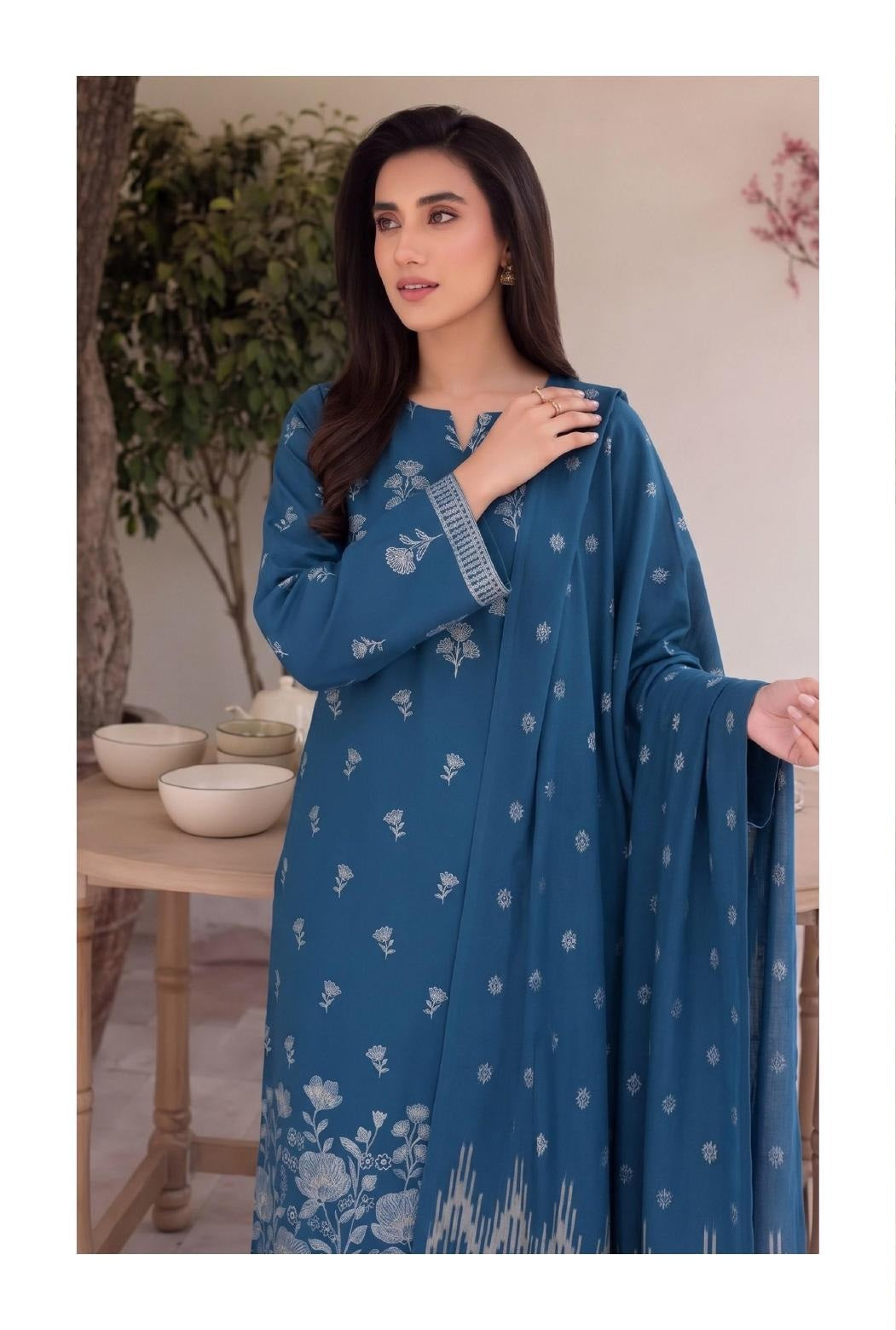 JANAN V-2796 Blue full dress model