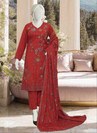 Maleeha by ABC Fabrics |  Unstitched Embroidered Winter Slub Collection