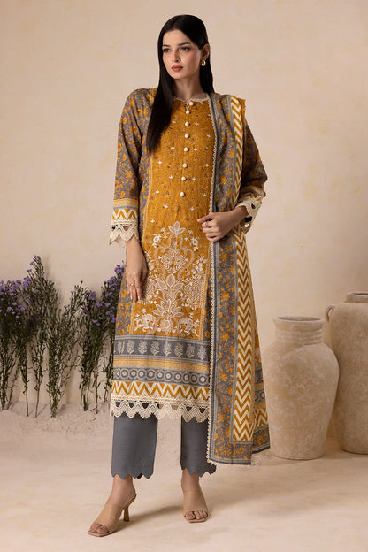 Zellbury | Unstitch 3 Pc Printed Embroidered Khaddar collection