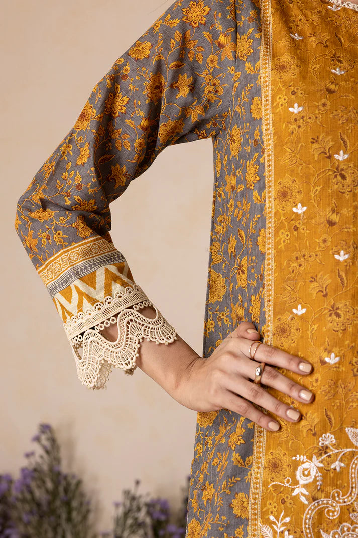 Zellbury | Unstitch 3 Pc Printed Embroidered Khaddar collection
