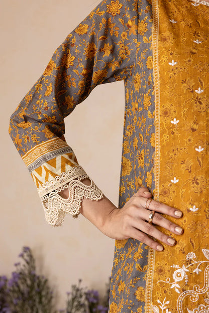 Zellbury | Unstitch 3 Pc Printed Embroidered Khaddar collection